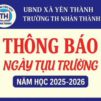 THÔNG BÁO NGÀY TỰU TRƯỜNG