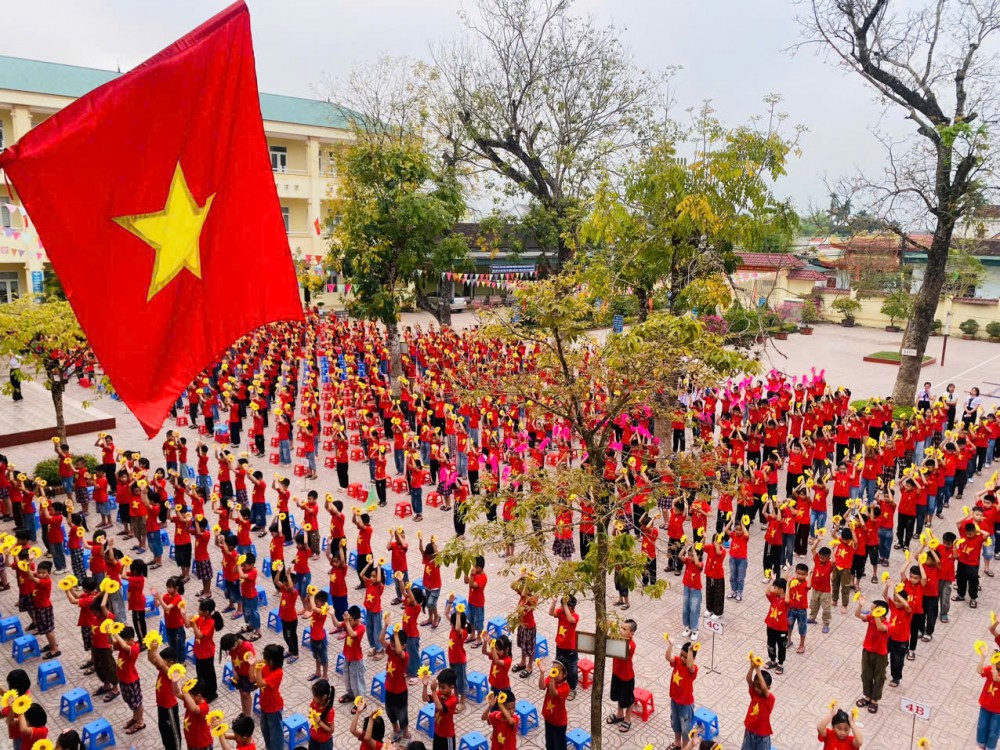 Trường Tiểu học Nhân Thành tổ chức các hoạt động chào mừng kỉ niệm 50 năm ngày giải phóng Miền Nam thống nhấ đất nước(30/4/1975 - 30/4/2025) và ngày hội đọc sách 21.4.2025